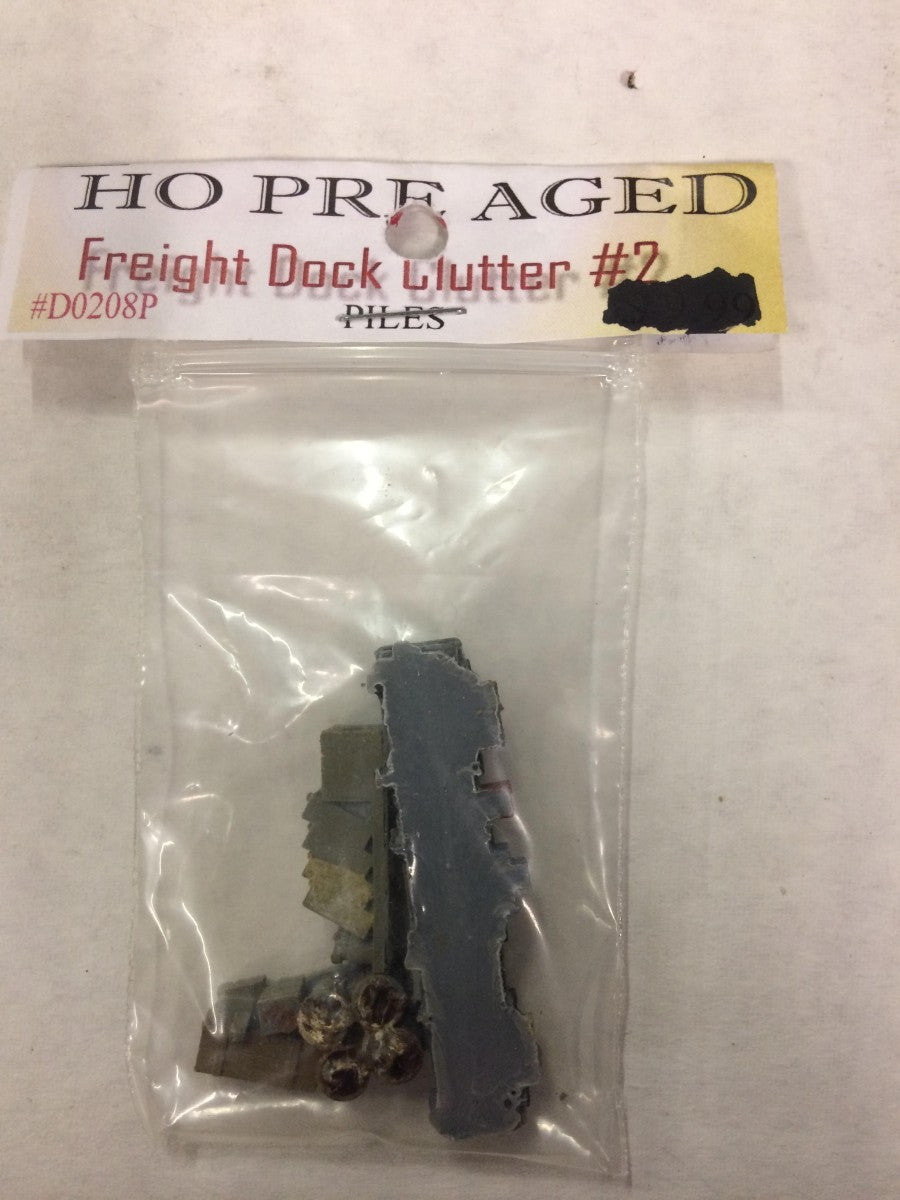 Model Tech Studios D0208P HO Freight Dock Clutter #2 Piles