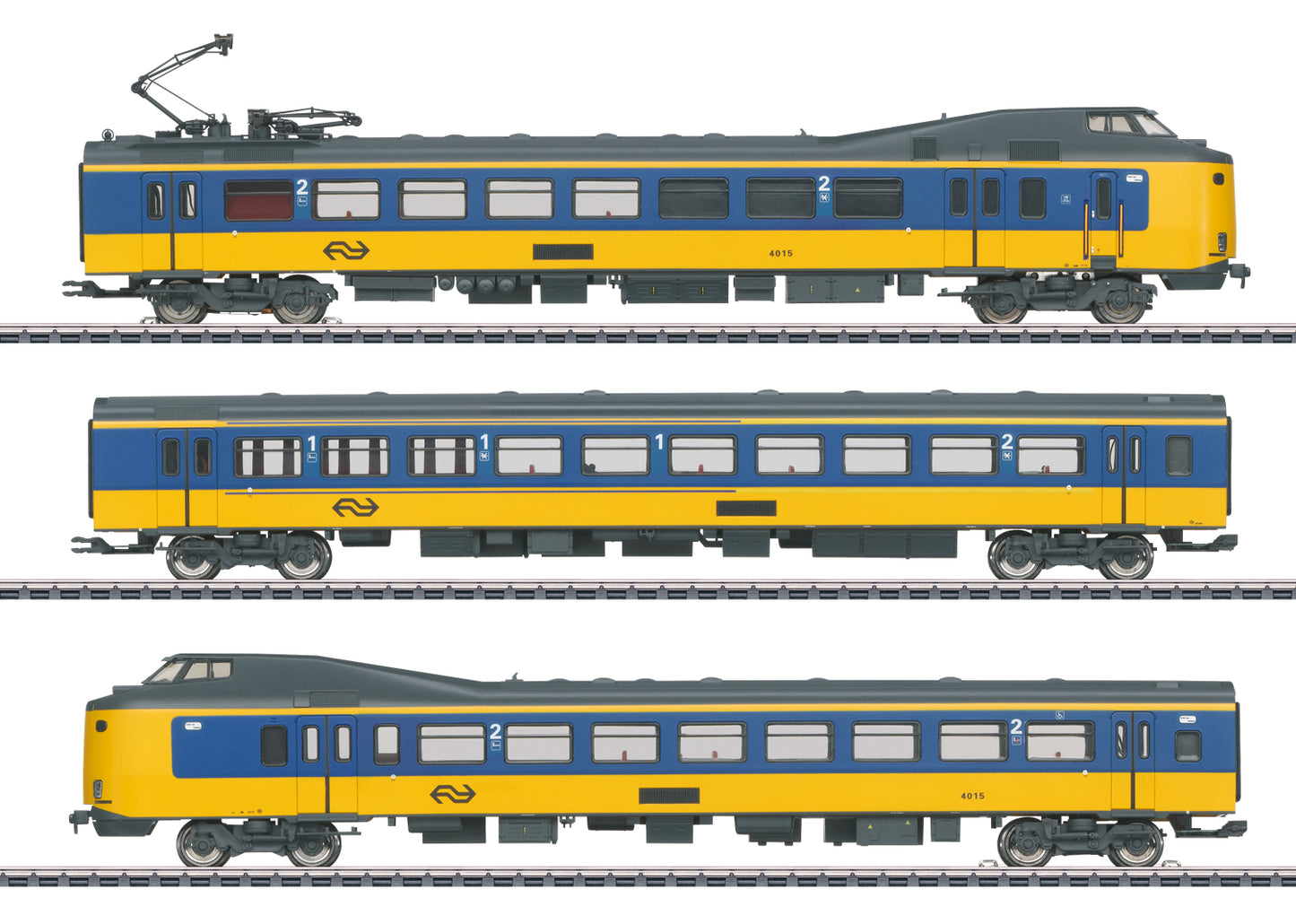 Marklin 39425 HO NS ICM-1 Koploper Rail Car with DCC & Sound (Set of 3)
