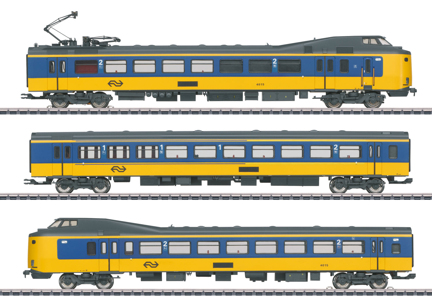 Marklin 39425 HO NS ICM-1 Koploper Rail Car with DCC & Sound (Set of 3)