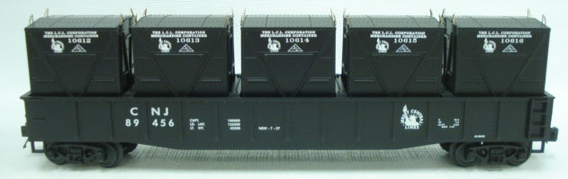 MTH 20-98069 O Jersey Central Gondola Car with LCL Containers #89456