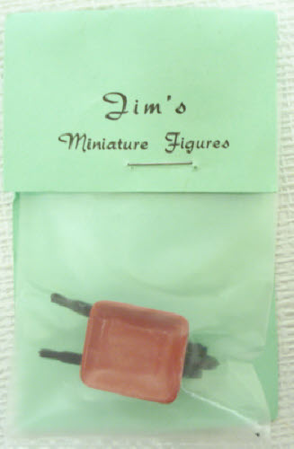 Jim's Solid Pewter Red & Black Wheelbarrow