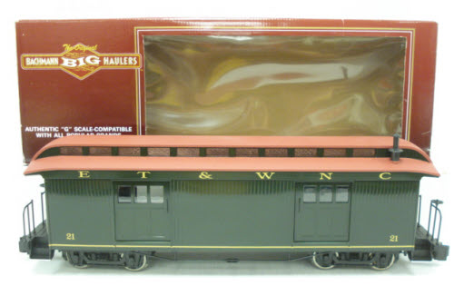 Bachmann 89293 G Scale ET & WNC Full Baggage Car (Metal Wheels)