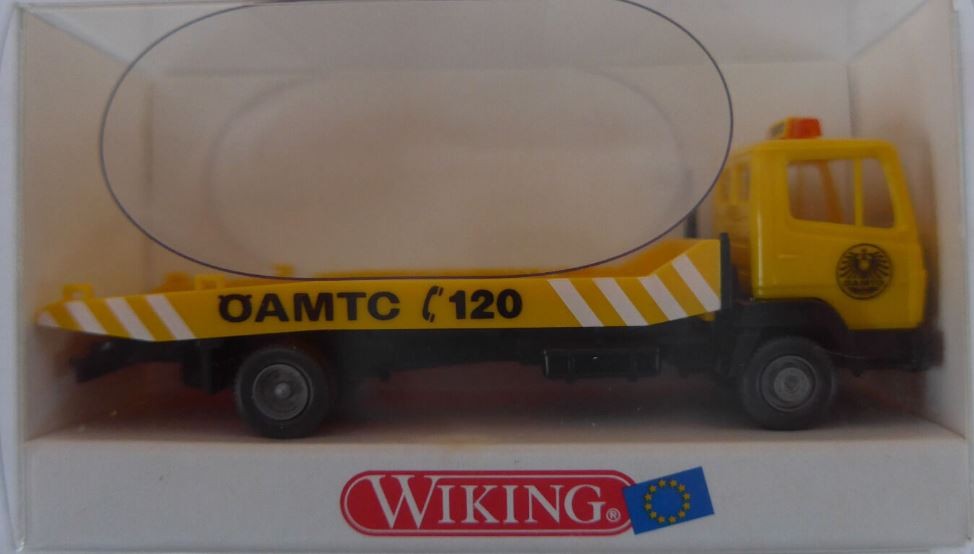 Wiking 63302 HO 63302 Euro OAMTC Wrecker Truck Yellow.