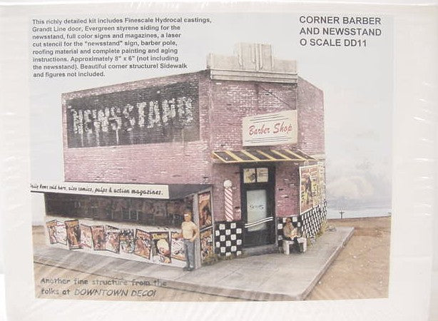 Downtown Deco DD11 Corner Barbers Stand Model Building Kit