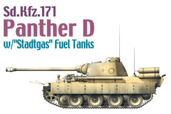 Dragon 6881 1:35 Sd.Kfz. 171 Panther D w/"Stadtgas" Fuel Military Tank Model Kit