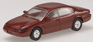 Atlas 1275 1:87 Red 1996 Ford Taurus Toreador Sedan