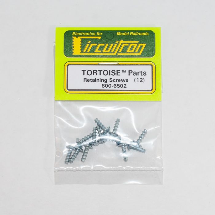 Circuitron 800-6502 Tortoise Switch Machine Retaining Screws (Pack of 12)