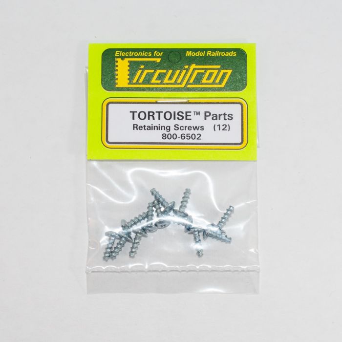 Circuitron 800-6502 Tortoise Switch Machine Retaining Screws (Pack of 12)