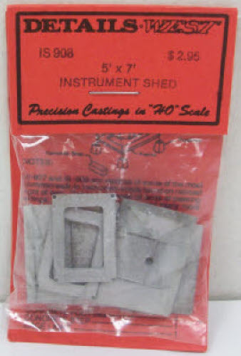 Details West 908 HO Scale 5' x 7' Instrument Shed Kit