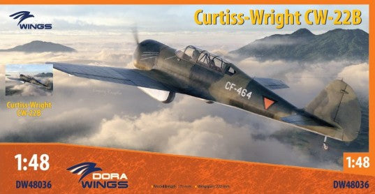 Dora Wings DW48036 1:48 Curtiss-Wright CW-22B Aircraft Plastic Model Kit