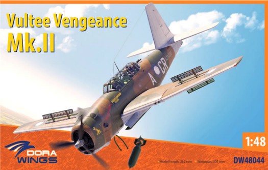 Dora Wings DW48044 1:48 Vultee Vengeance Mk.II Fighter Plastic Model Kit