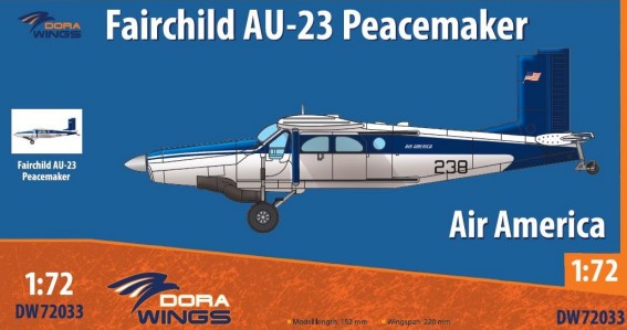 Dora Wings DW72033 1:72 Fairchild AU-23 Pacemaker Aircraft Plastic Model Kit