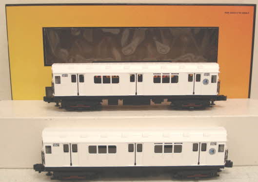 MTH 30-2372-3 O MTA World's Fair R-12 Subway Add-On Non Powered Set (Set of 2)