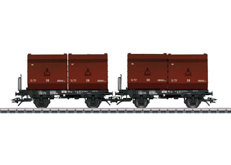 Trix 24175 HO DB 2 Tubs Coking Coal Tub Transport Car Set (Set of 2)