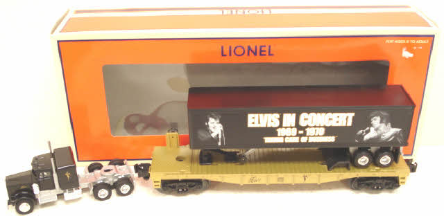 Lionel 6-26091 O Gauge Elvis Flatcar w/ Trailer