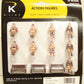 K-Line K42322 WWII Army Figure Set with Benches (Set of 12)
