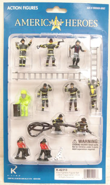 K-Line K42313 O American Heroes Fire Fighters Figure Set
