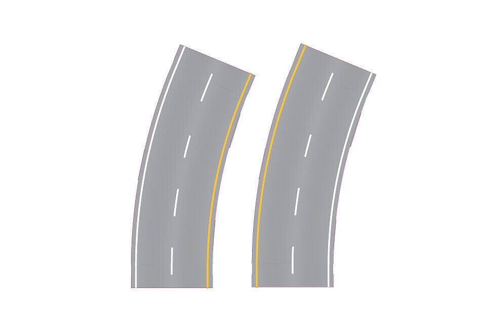 Easy Streets 3253011 N Aged Asphalt Broad Curve Interstate