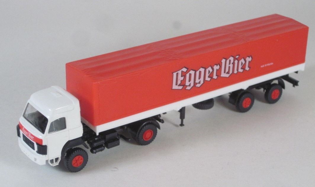 Roskopf 431 HO Swiss Saurer Tractor Trailer with Egger Bier Markings