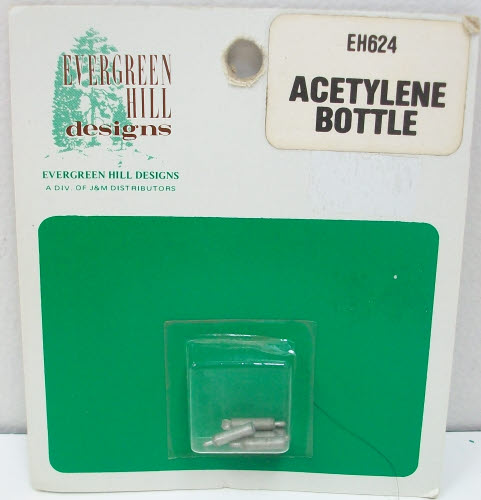 Evergreen Hill 624 HO Acetylene Bottle (Pack of 5)