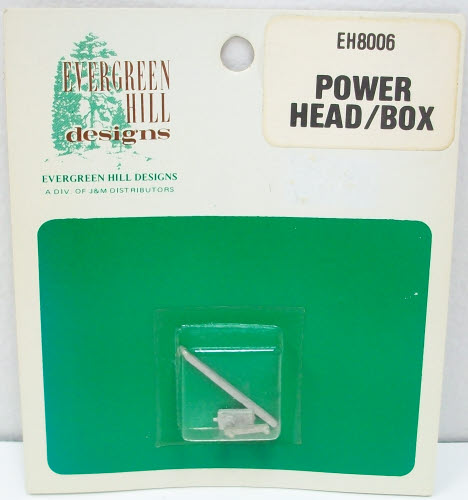 Evergreen Hill 8006 HO Power Head/Box Metal Kit.