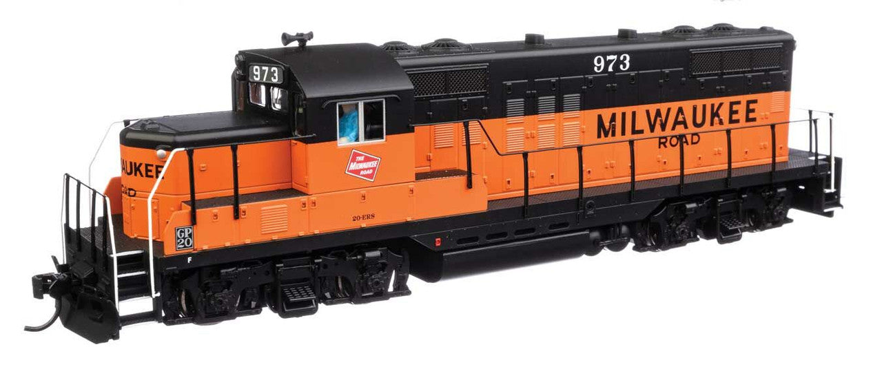 Walthers 910-20440 HO MILW EMD GP9 Phase II Diesel Locomotive Sound & DCC #973