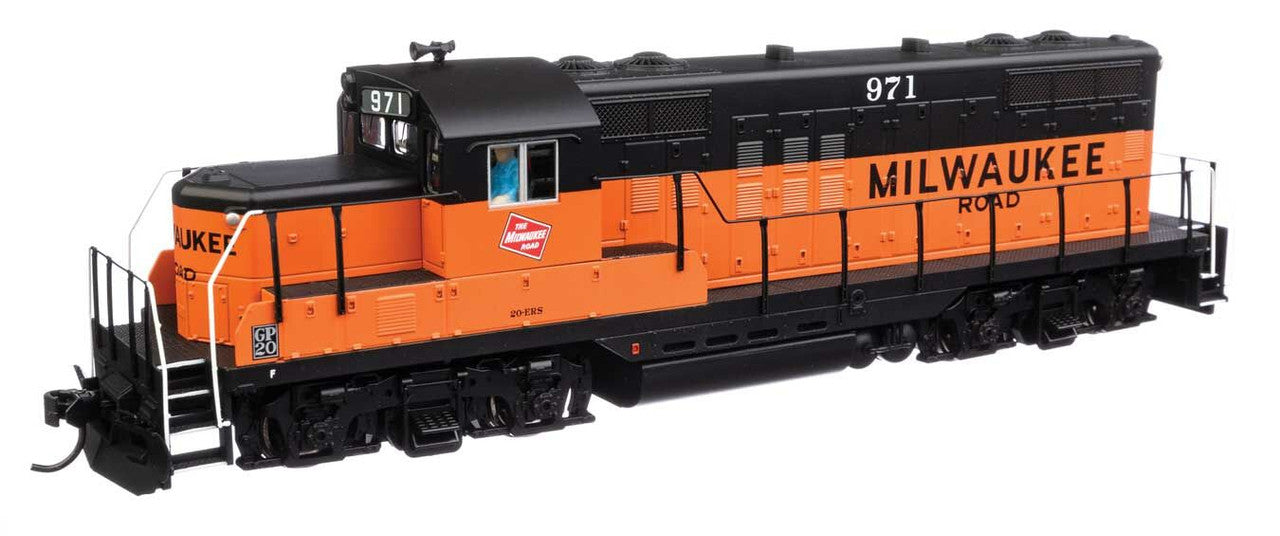 Walthers 910-10441 HO MILW GP9 Phase II Diesel Locomotive w/Chopped Nose #971