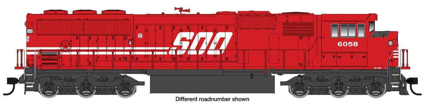 Walthers 910-10322 HO SOO EMD SD60M Diesel Loco w/ Windshield - Std DC #6061