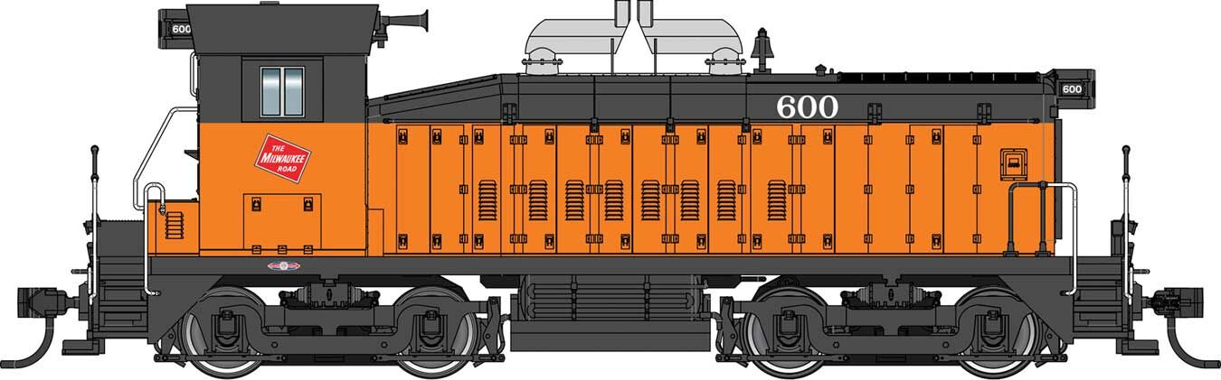 Walthers 920-41511 HO Milwaukee Road EMD SW1200 Diesel Loco - Sound & DCC #600