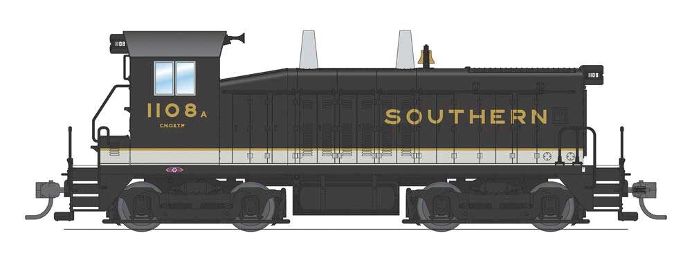 Broadway Limited 6753 HO Southern EMD SW7 Diesel Loco with Paragon4 #1108