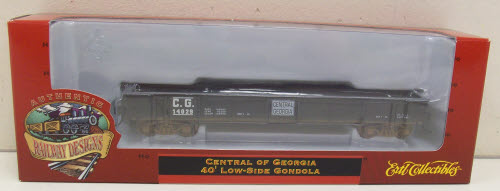 Ertl 1382 HO Scale Central of GA Low Side Gondola #14029