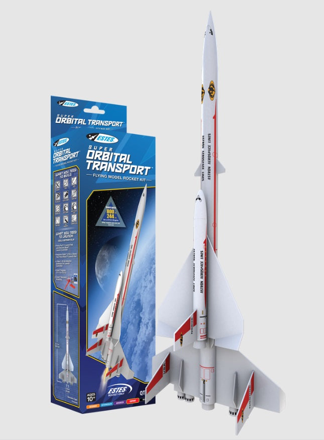 Estes 7314 Super Orbital Transport Expert Flying Model Rocket Kit
