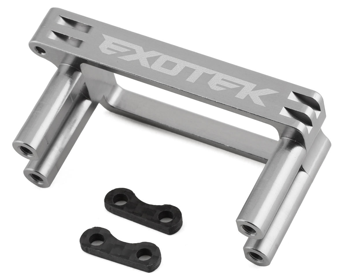 Exotek Racing 2110 Tenacity/Lasernut Gun Metal HD Aluminum Servo Mount