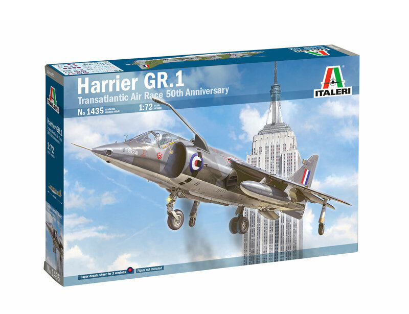 Italeri 1435 1:72 Harrier GR.1 Transatlantic Air Race Plane Kit
