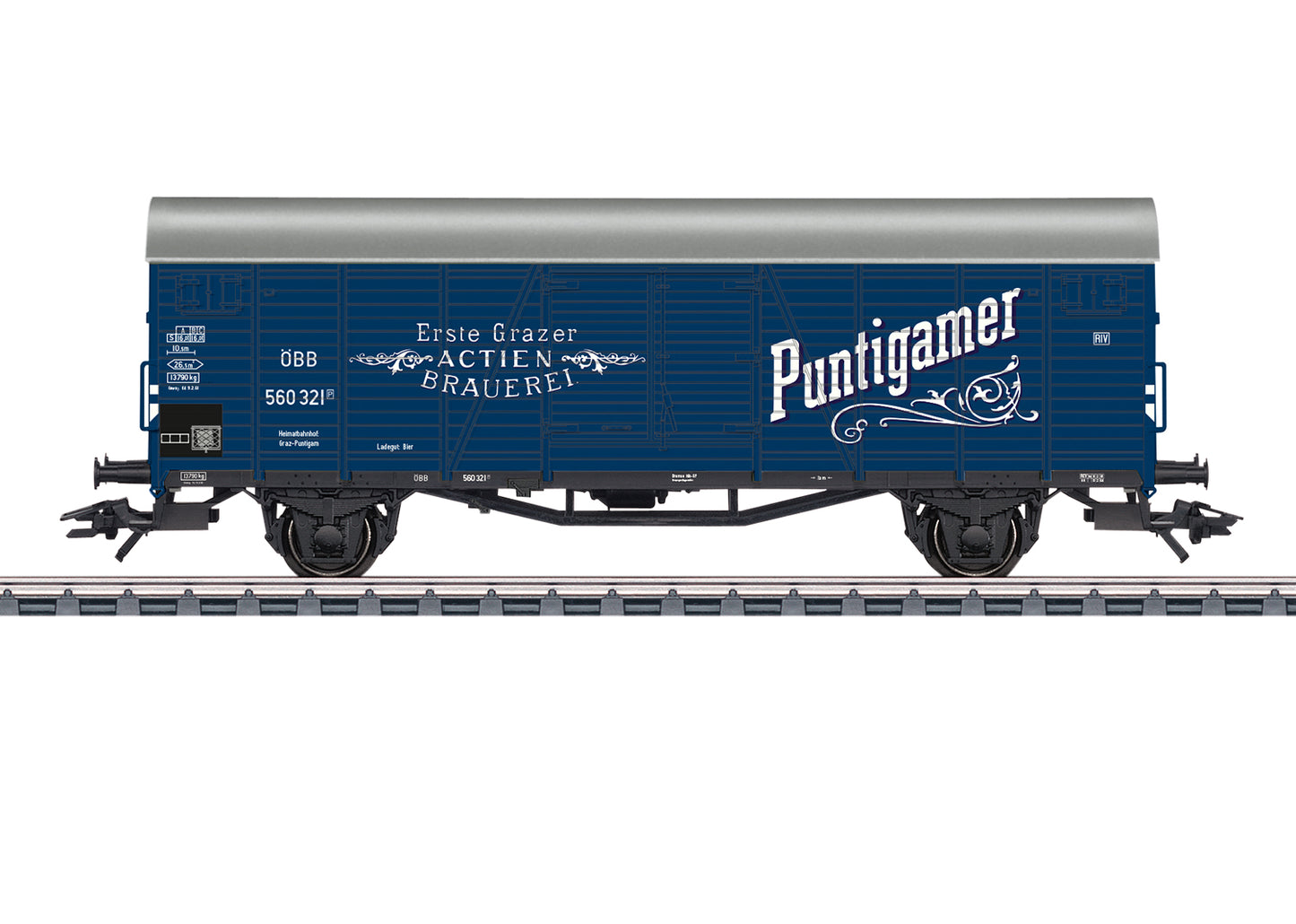 Marklin 48939 HO Austrian Federal Railroad 2-Axle Beer Refrigerator Car