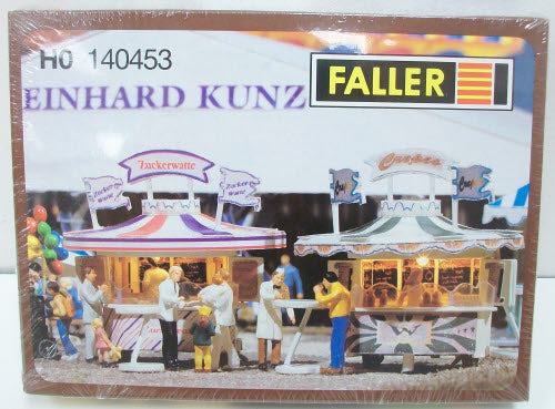 Faller 140453 HO Scale Concession Stand Building Kit (Set of 2)