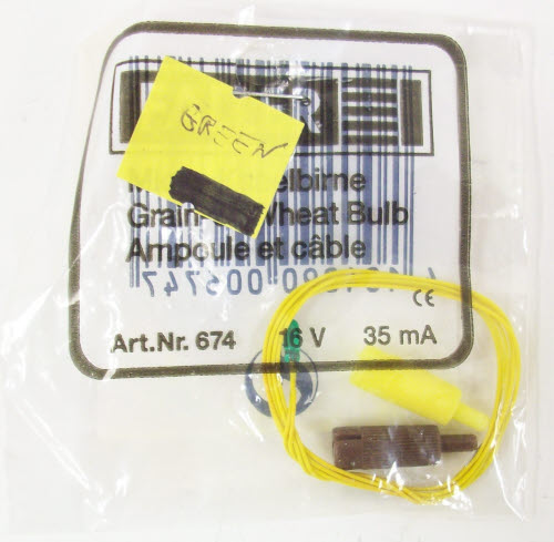 Faller 180674 16 Volt 35 Ma Grain Of Wheat Green Light Bulb