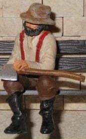 Just Plain Folk 3872 G Farmer with an Axe