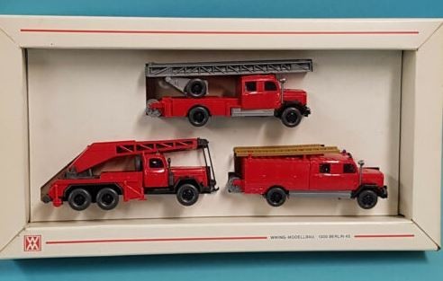 Wiking 2600 HO Firefighter Vehicle Set-Veterans