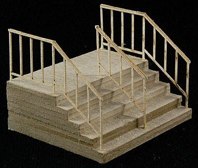 GCLaser 11604 HO Scale Double wide Stair (Pack of 2) Kit