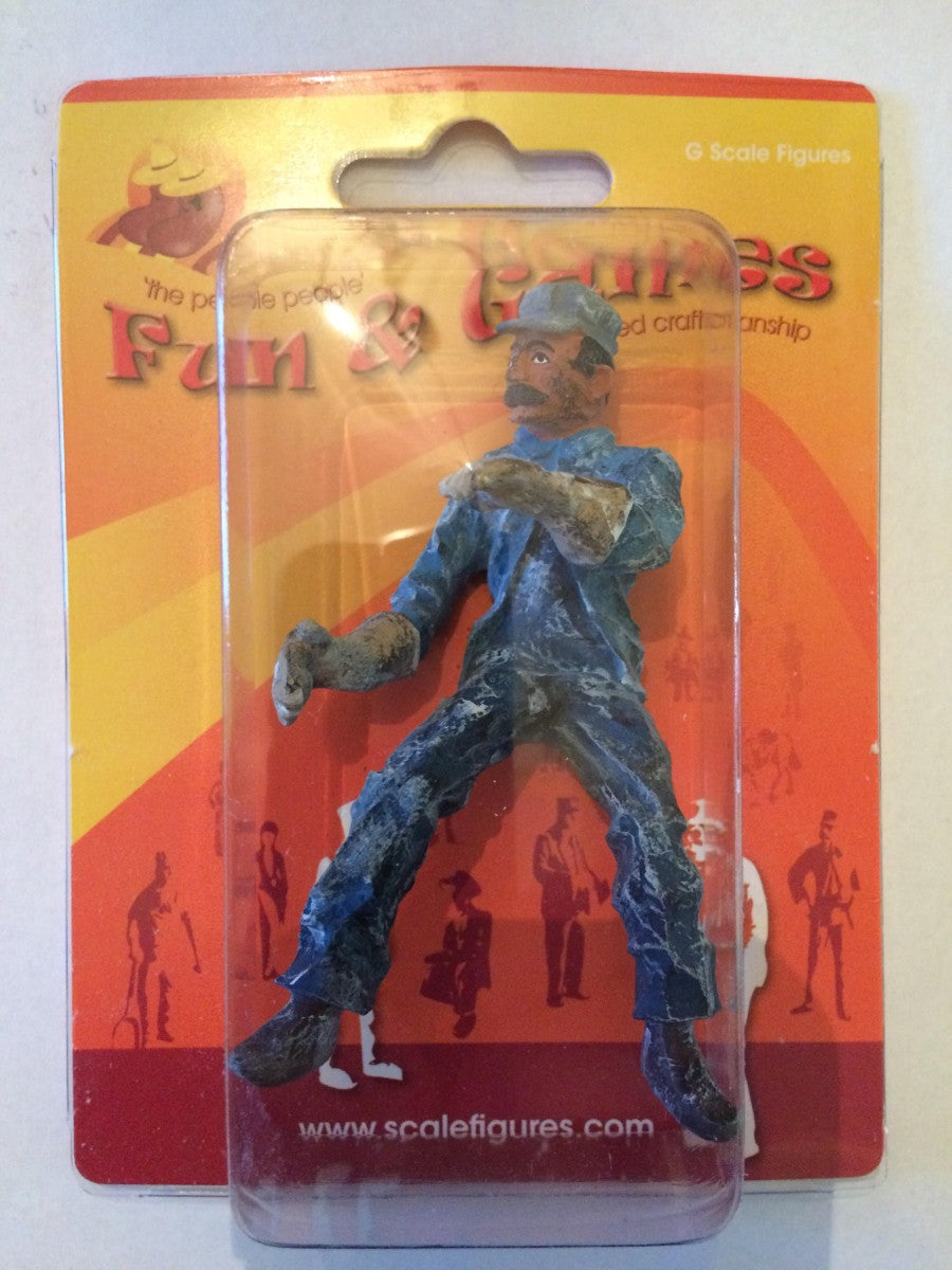 F&G GJC01 Handpainted G Scale Engineer Figure #1