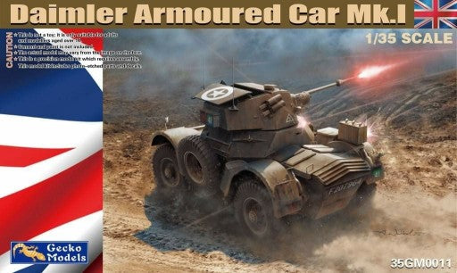 Gecko Models 35GM0011 1:35 Daimler Mk. I Armored Car Military Vehicle Model Kit
