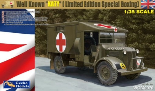 Gecko Models 35GM0070 1:35 WWII British Katy K2/Y Ambulance Plastic Model Kit