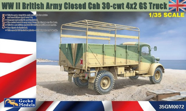 Gecko Models 35GM0072 1:35GM WWII Closed Cab 4x2 GS Truck Plastic Model Kit