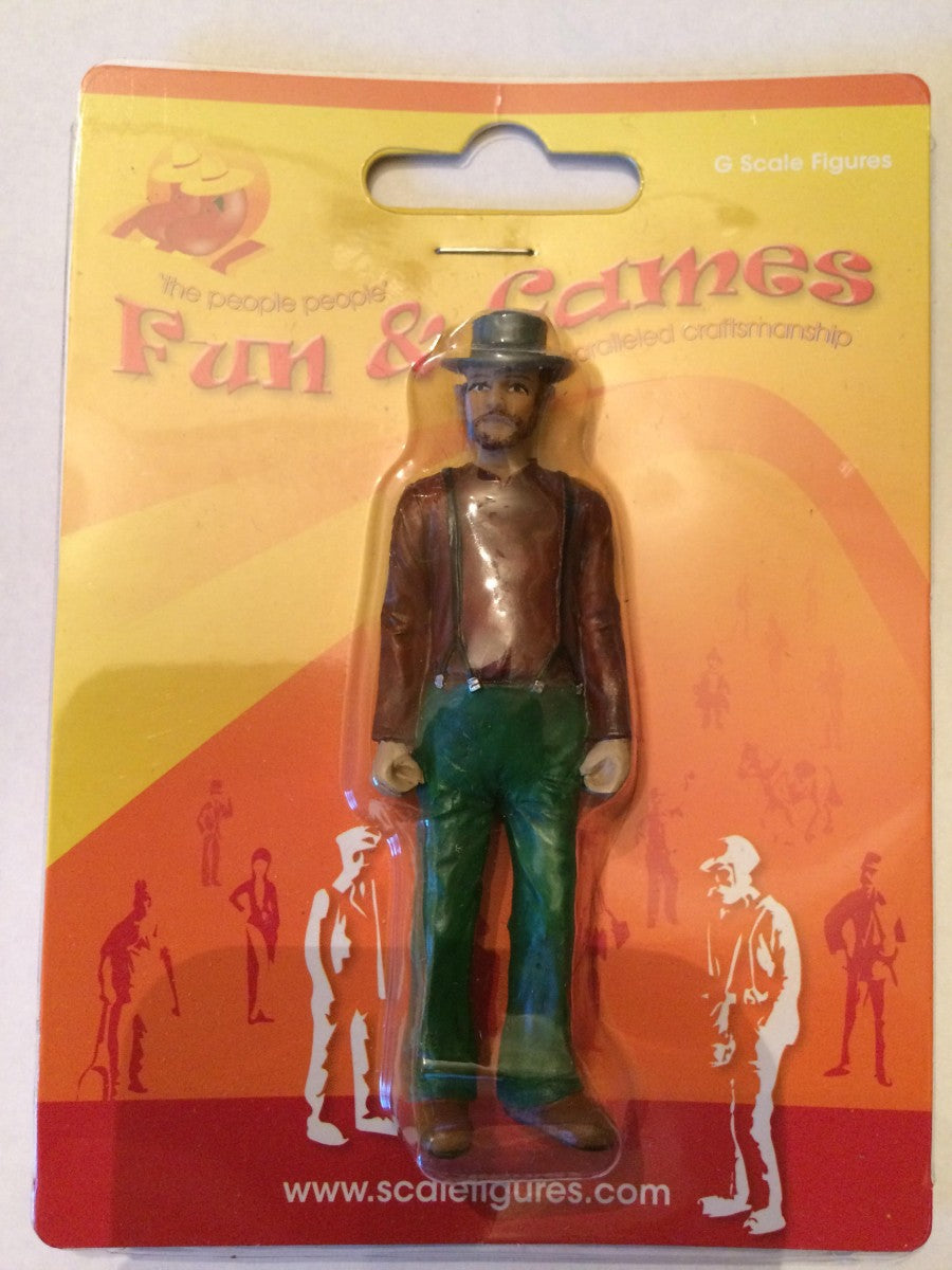 F&G GLR03 Handpainted G Scale Worker w Hands on Side Figure