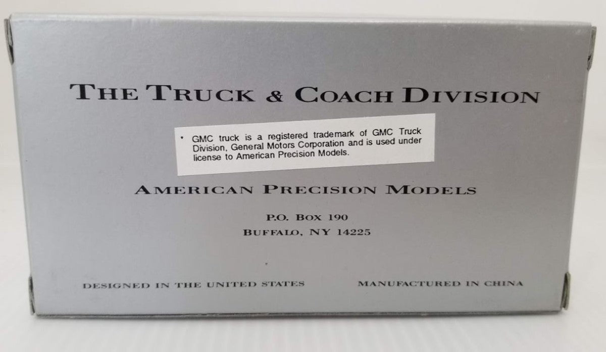 American Precision Models 390004 HO Transit Bus GM