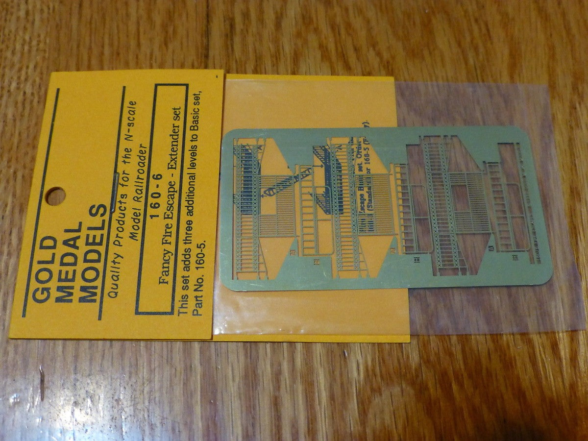 Gold Medal Models 160-6 N Fancy Fire Escape Extender set 3-Story kit