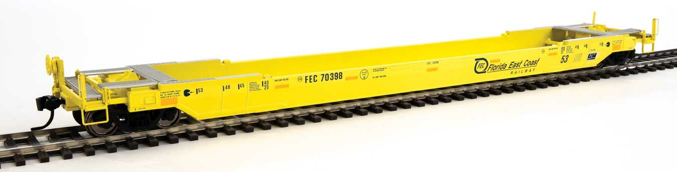 Walthers 920-109040 HO FEC 53' Well Car Ready to Run FEC #70398