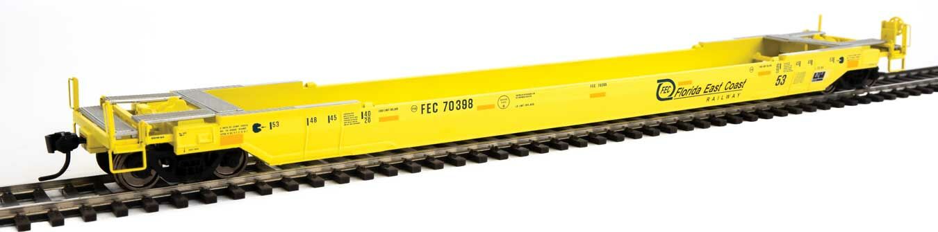 Walthers 920-109040 HO FEC 53' Well Car Ready to Run FEC #70398