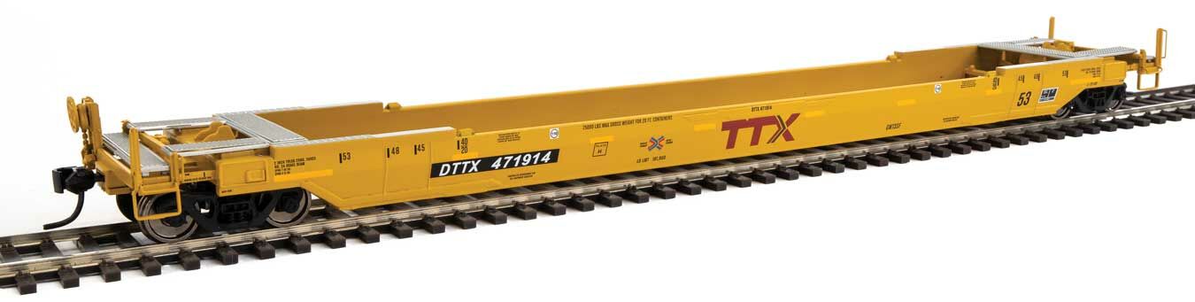 Walthers 920-109047 HO TTX 53' Well Car Ready to Run DTTX #471914